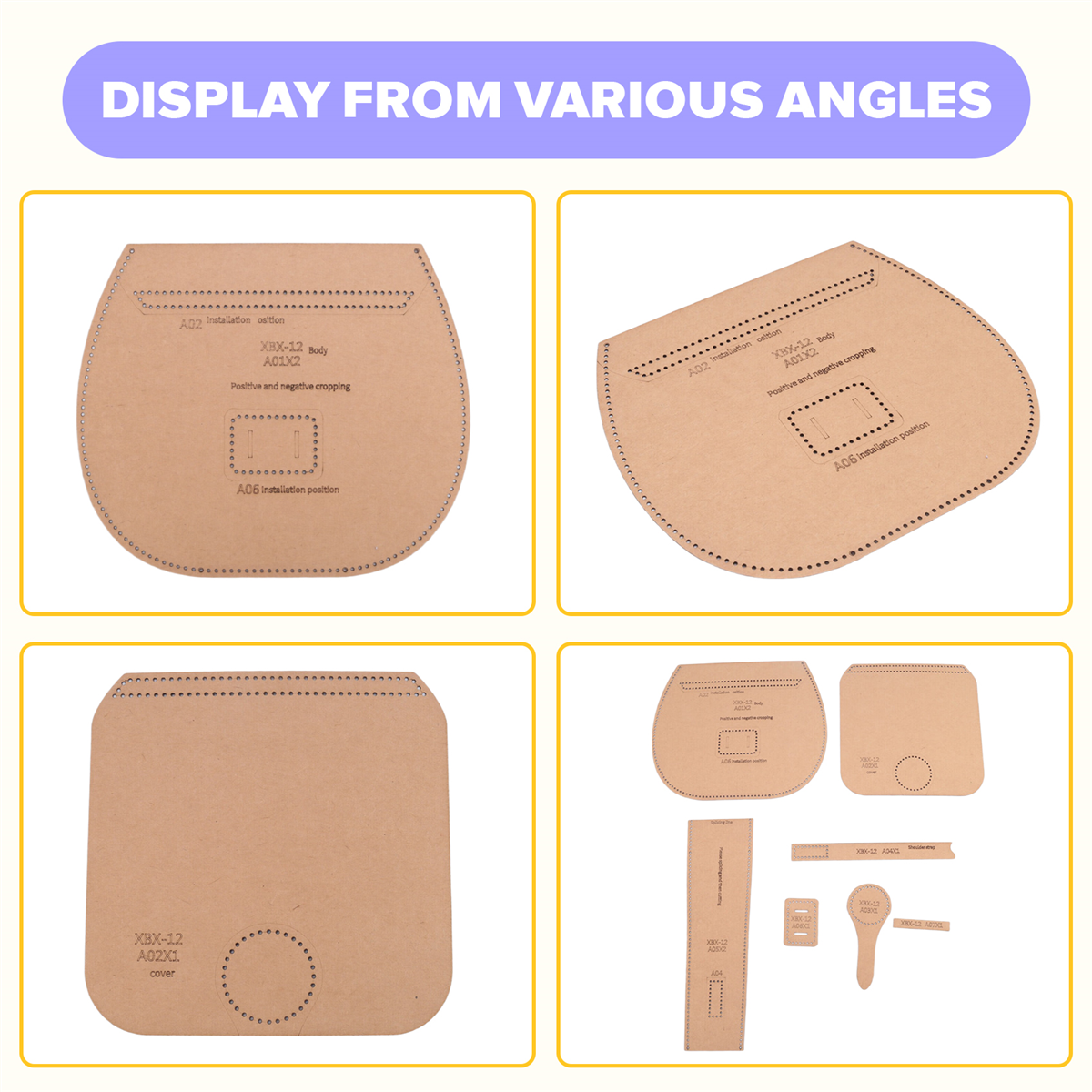 A06K DIY Leather Tool Kit Kraf - Leather Tooling Kit ulasan dan harga