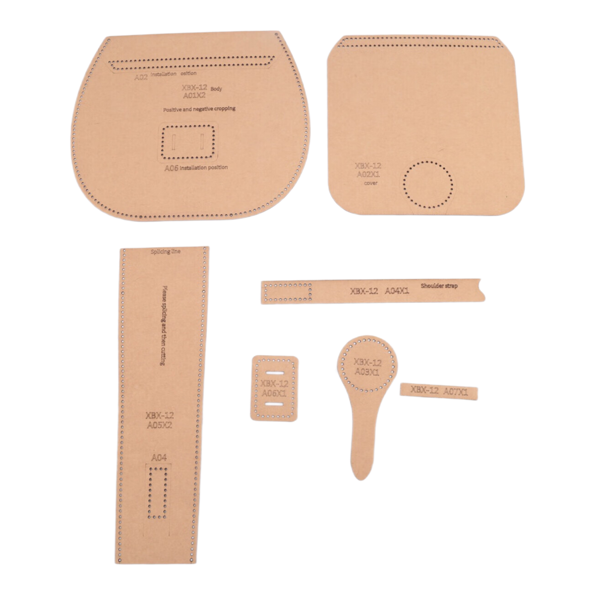 A06K DIY Leather Tool Kit Kraf - Leather Tooling Kit ulasan dan harga