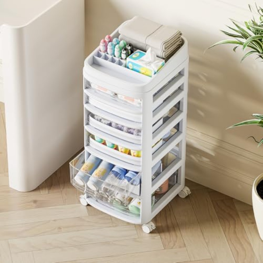 Rolling Cart with 6 Drawers Cl - Art Crafting ulasan dan harga