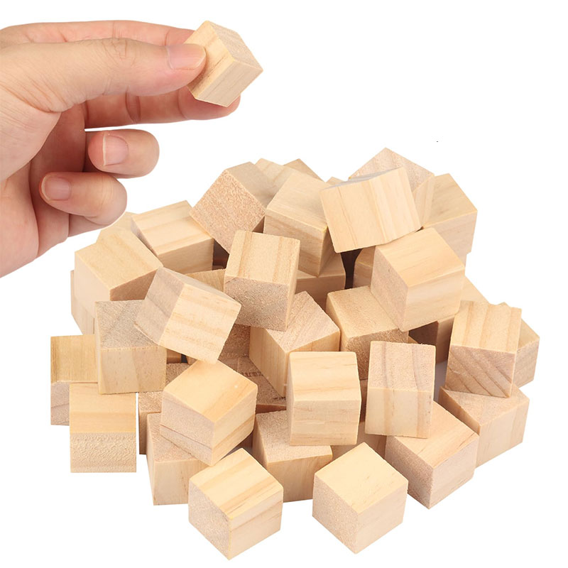 5-100pcs Unfinished Wooden Blo - Art Craft 2 Year Olds ulasan dan harga