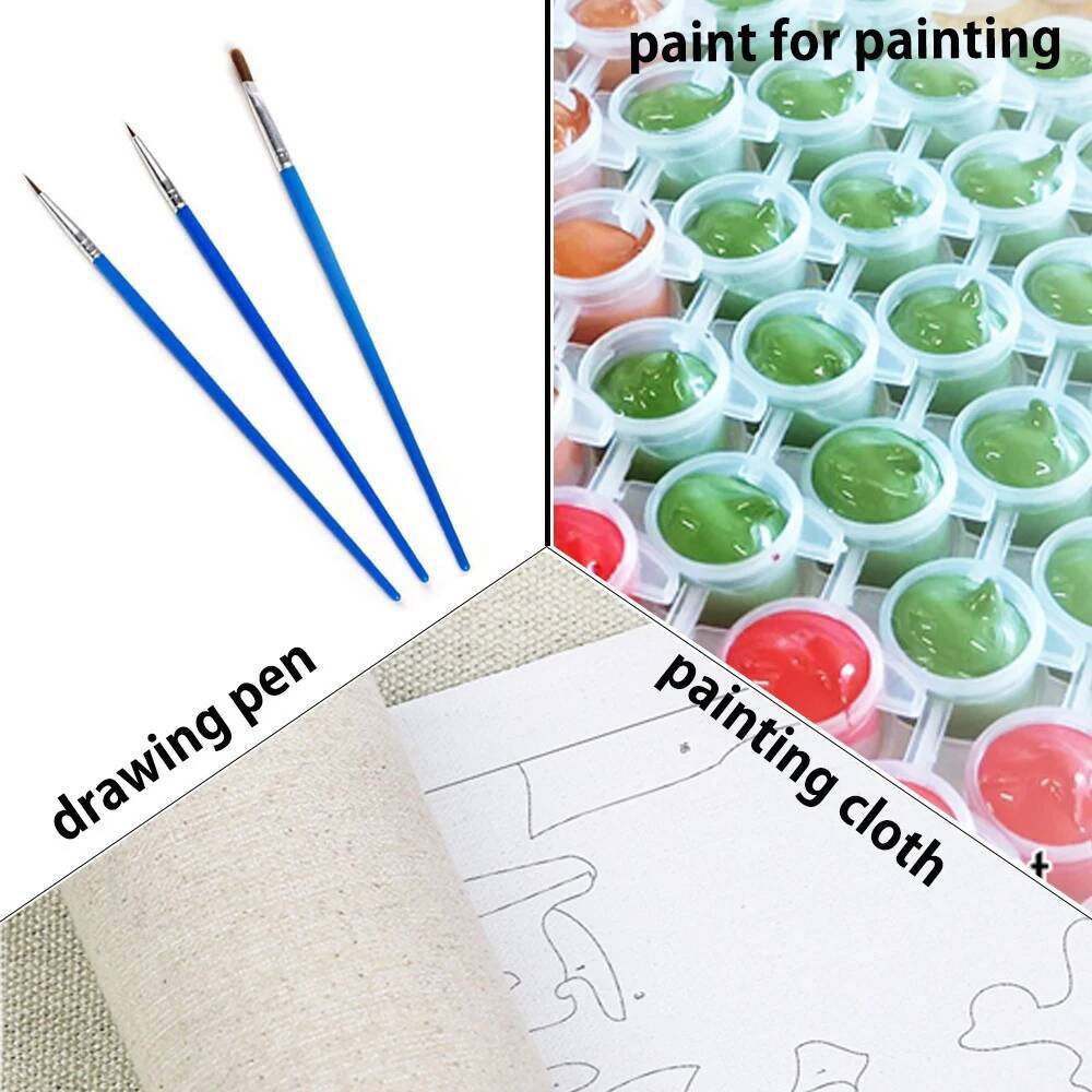 1pc frameless 20x30cm Paint By - Art And Craft Autumn ulasan dan harga