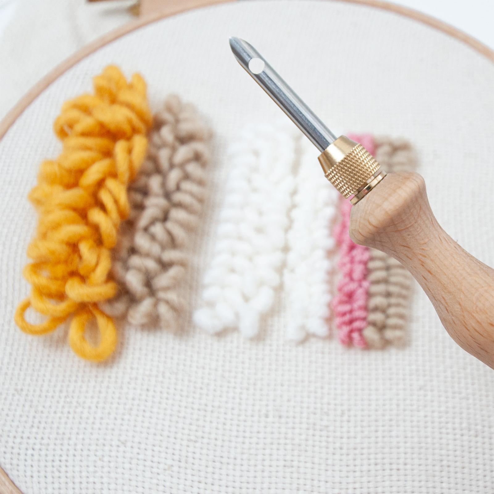 Punch Needle Tool Kit With Thr - Art Craft Yarn ulasan dan harga