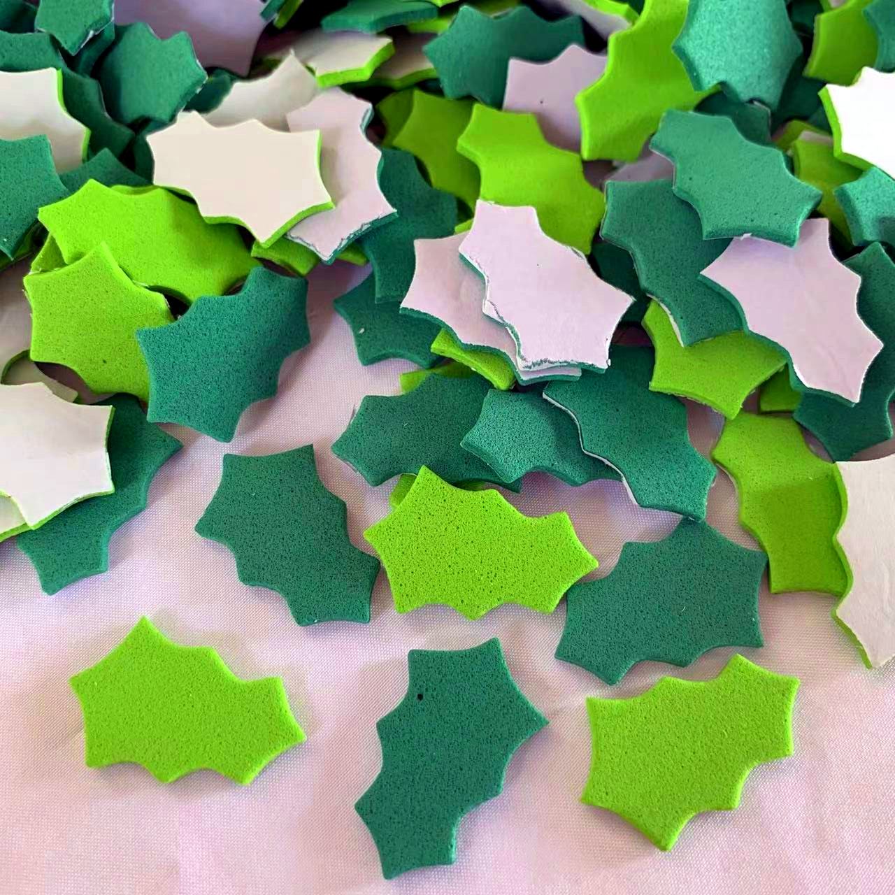 100PCS Christmas wreath leaes  - Art And Craft Autumn ulasan dan harga