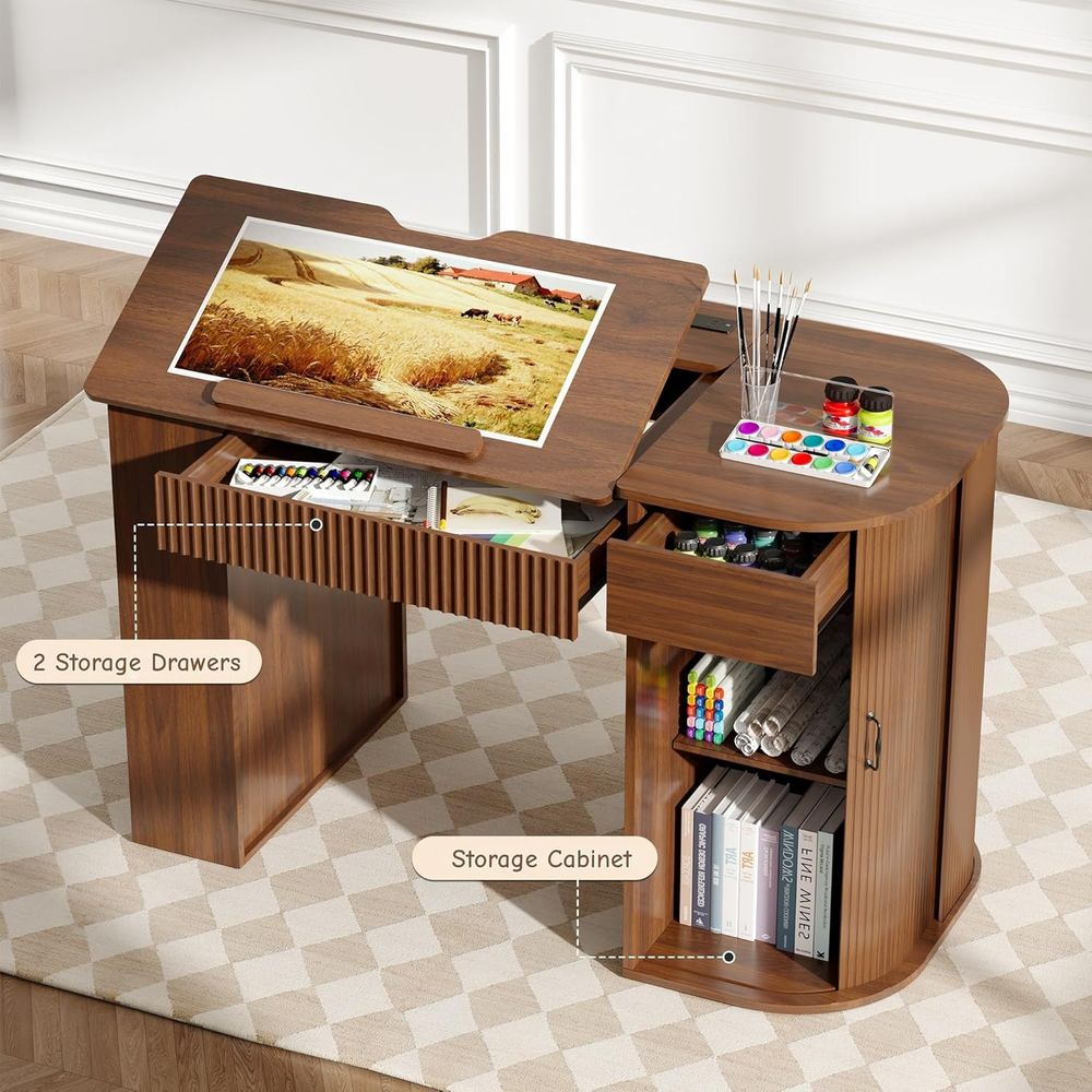 Storage Cabinet Desk with Shel - Art Crafting ulasan dan harga