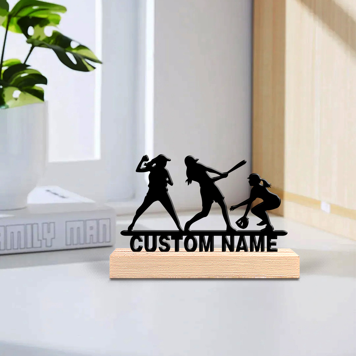 1pc Abstract baseball girl Cus - Art Crafting ulasan dan harga