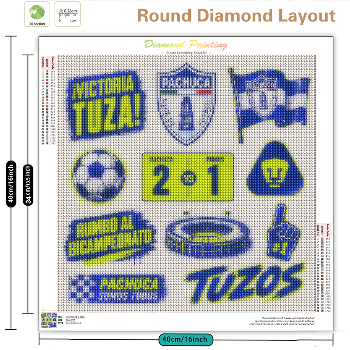 Maxico Football Diamond Painti - Art Craft Ideas With Paper ulasan dan harga