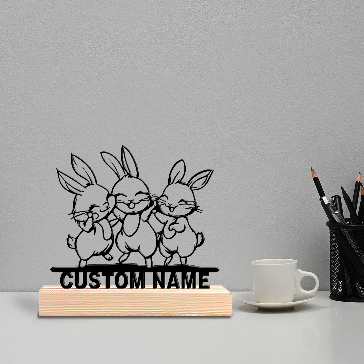 1pc Modern Rabbit Customized T - Art Crafting ulasan dan harga