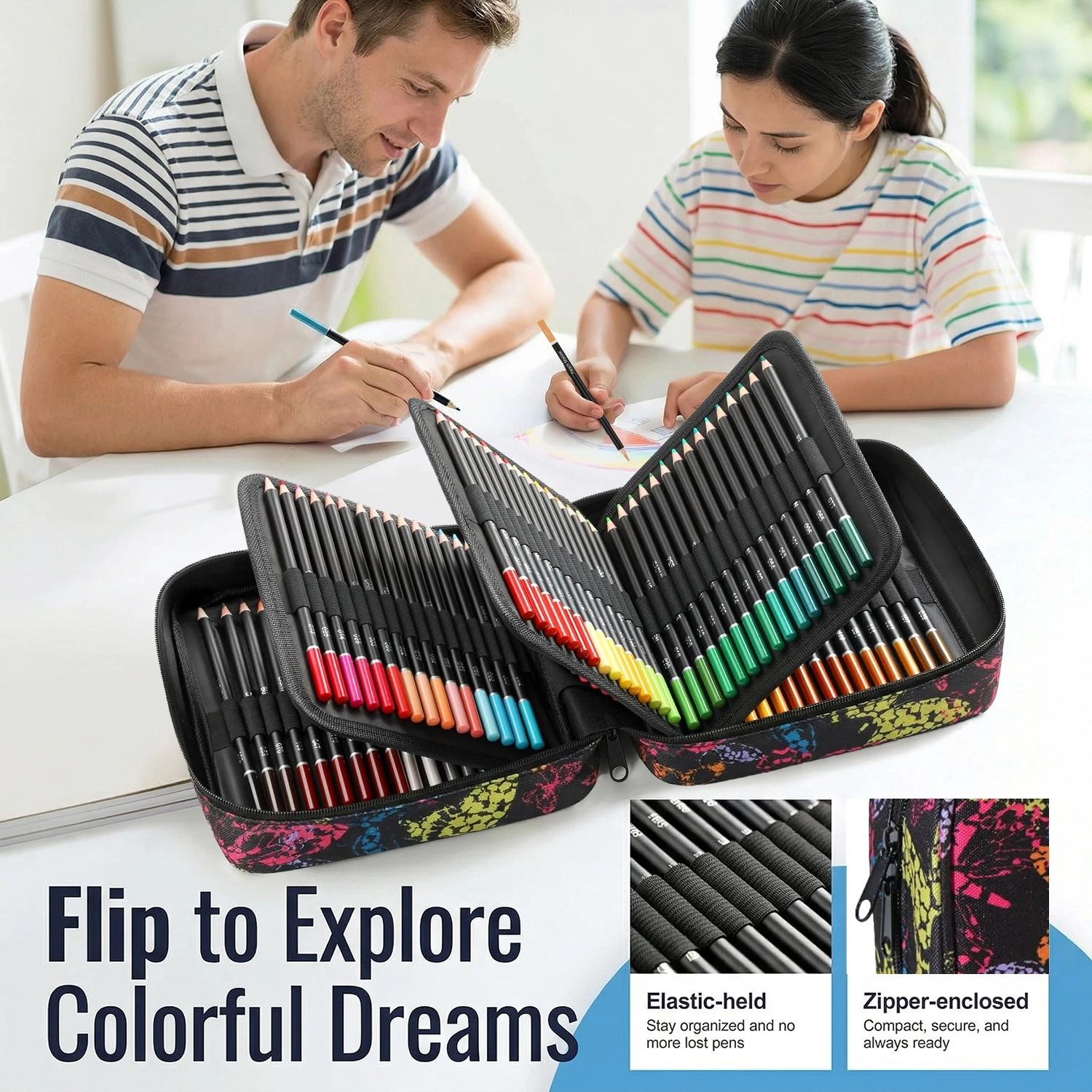 72/120 Colored Pencils Set wit - Colored Pencil Professional ulasan dan harga