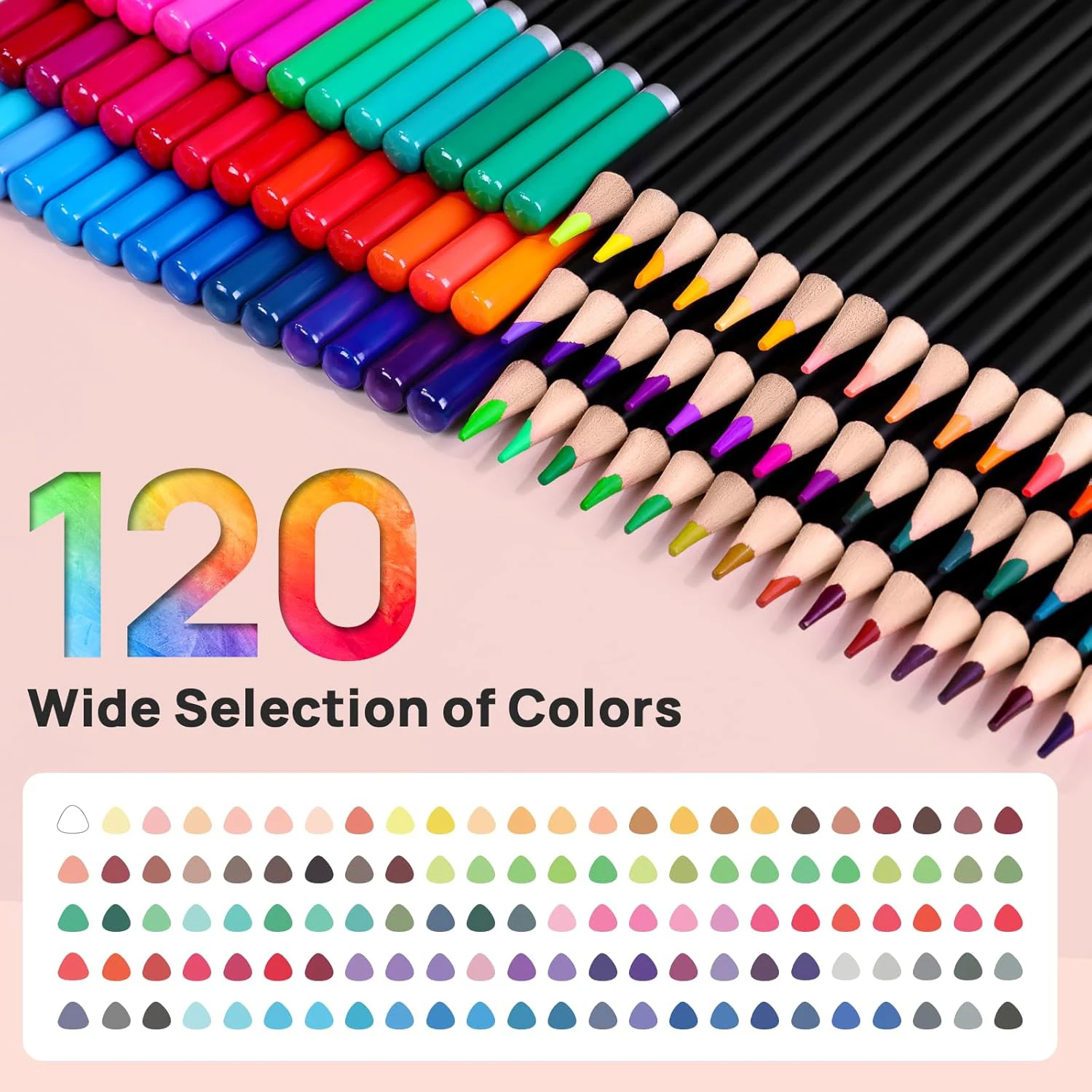 72/120 Colored Pencils Set wit - Colored Pencil Professional ulasan dan harga