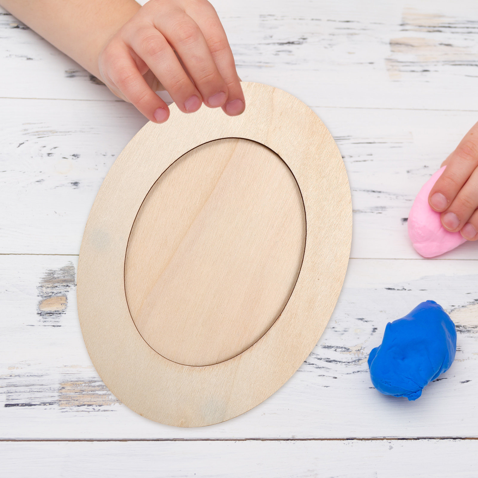 DIY Unfinished Wooden Oval Pho - Art Craft Activities For Preschoolers ulasan dan harga