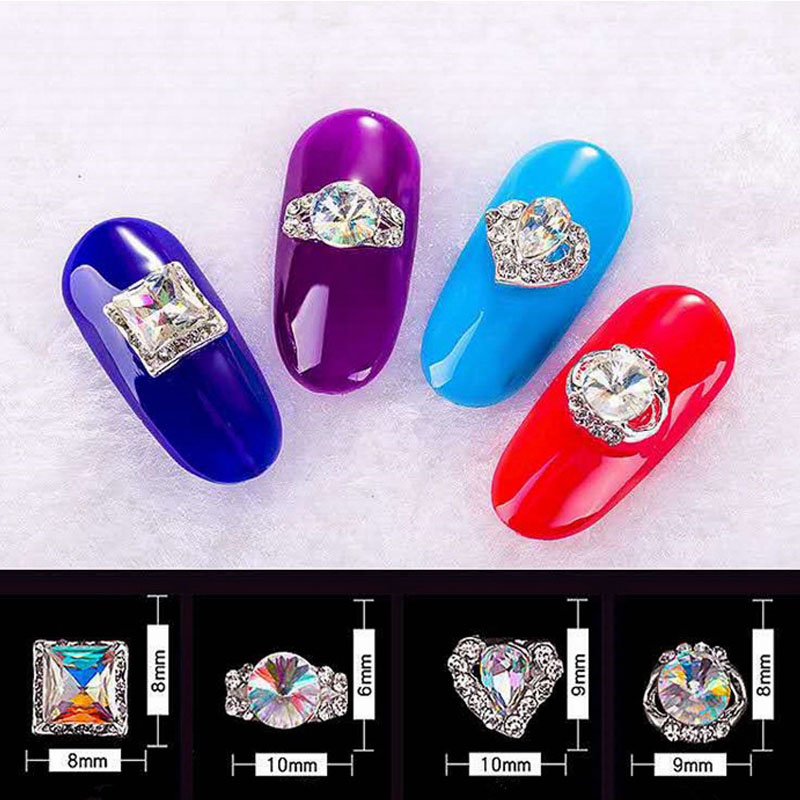 10pcs 3D Crystal AB Color Rhin - Craft And Art Difference ulasan dan harga