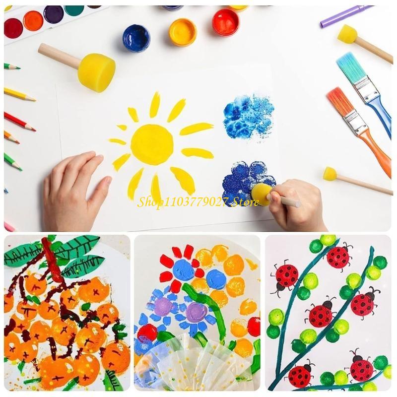 C4DF Paint Sponges Round Spong - Art Craft Description ulasan dan harga