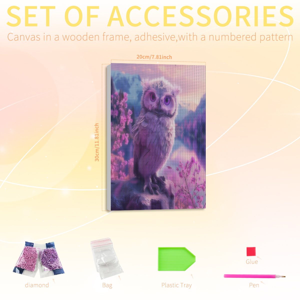 PhotoCustom Framed Owl Diamond - Art Craft Ideas With Paper ulasan dan harga
