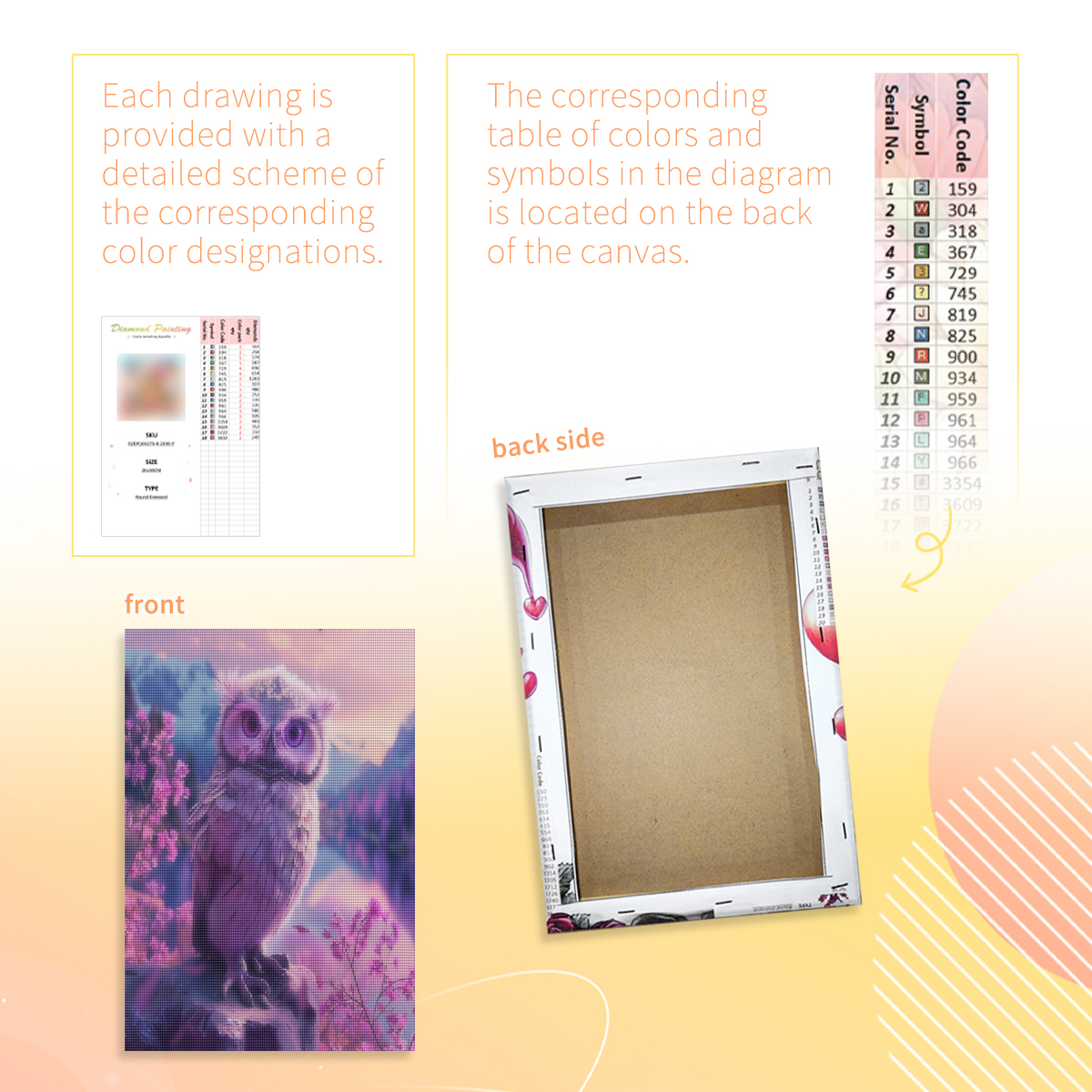 PhotoCustom Framed Owl Diamond - Art Craft Ideas With Paper ulasan dan harga