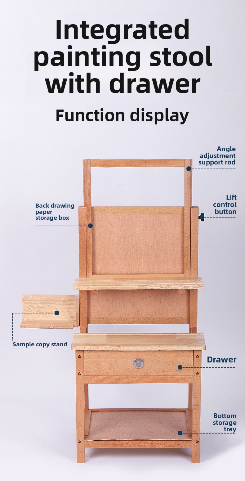 HXL integrated painting stool  - Art & Craft Toys For Kids ulasan dan harga