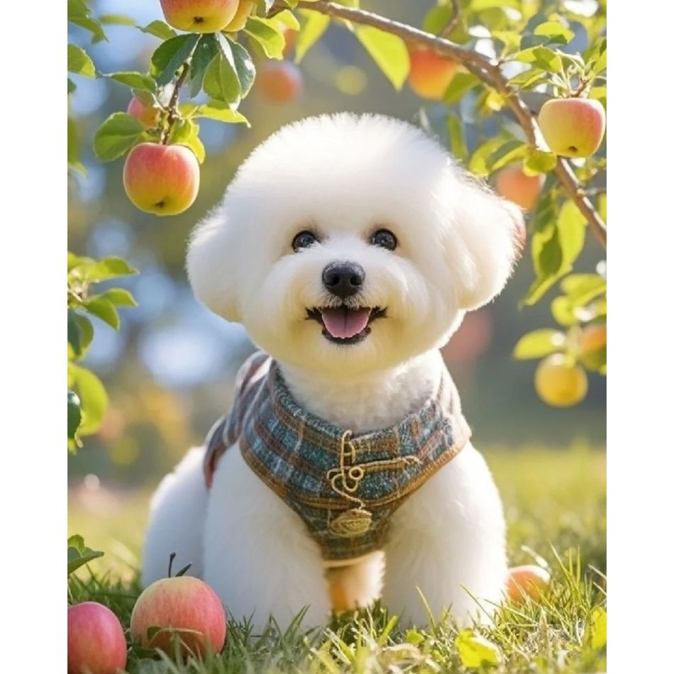 RUOPOTY Cute White Puppy Diamo - Art Craft Ideas With Paper ulasan dan harga