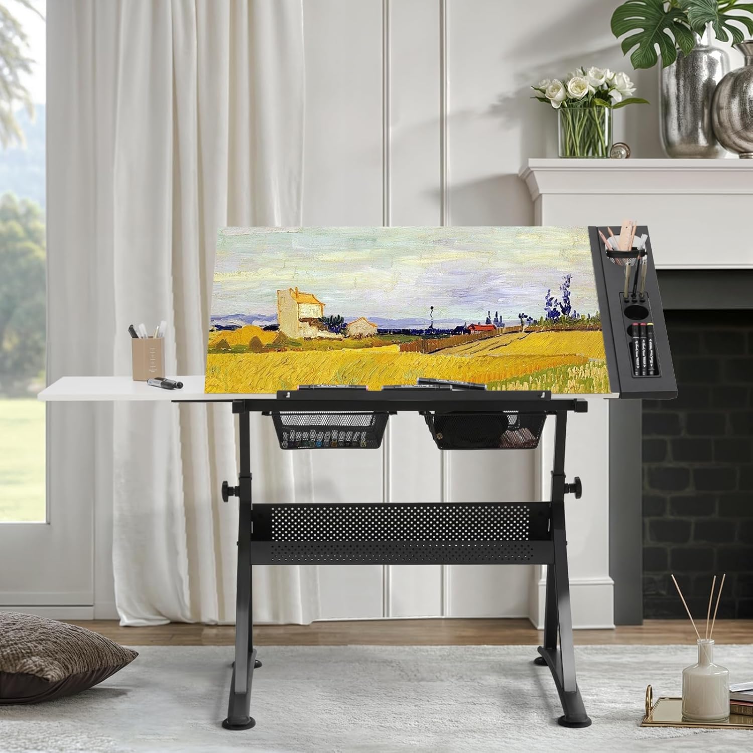 Adjustable Drafting Desk with  - Art & Craft Toys For Kids ulasan dan harga