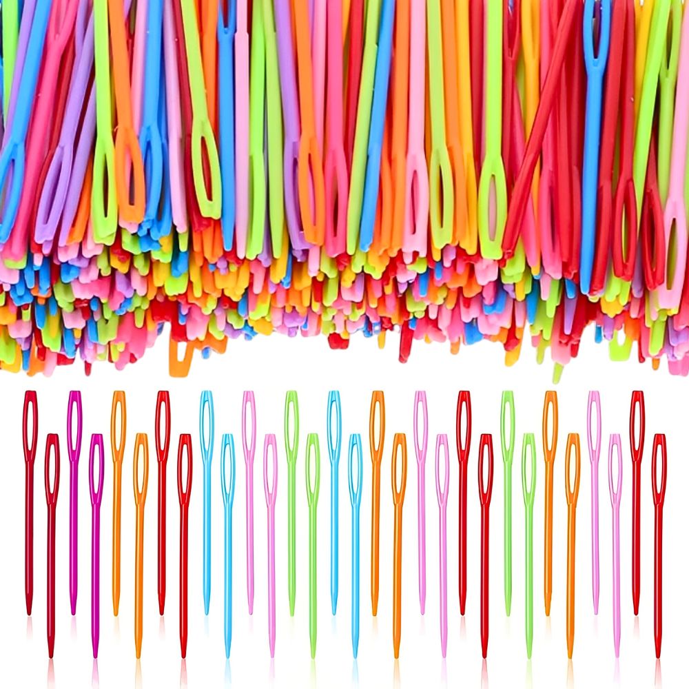 50pcs 7cm Random Color Blunt T - Art Craft Yarn ulasan dan harga