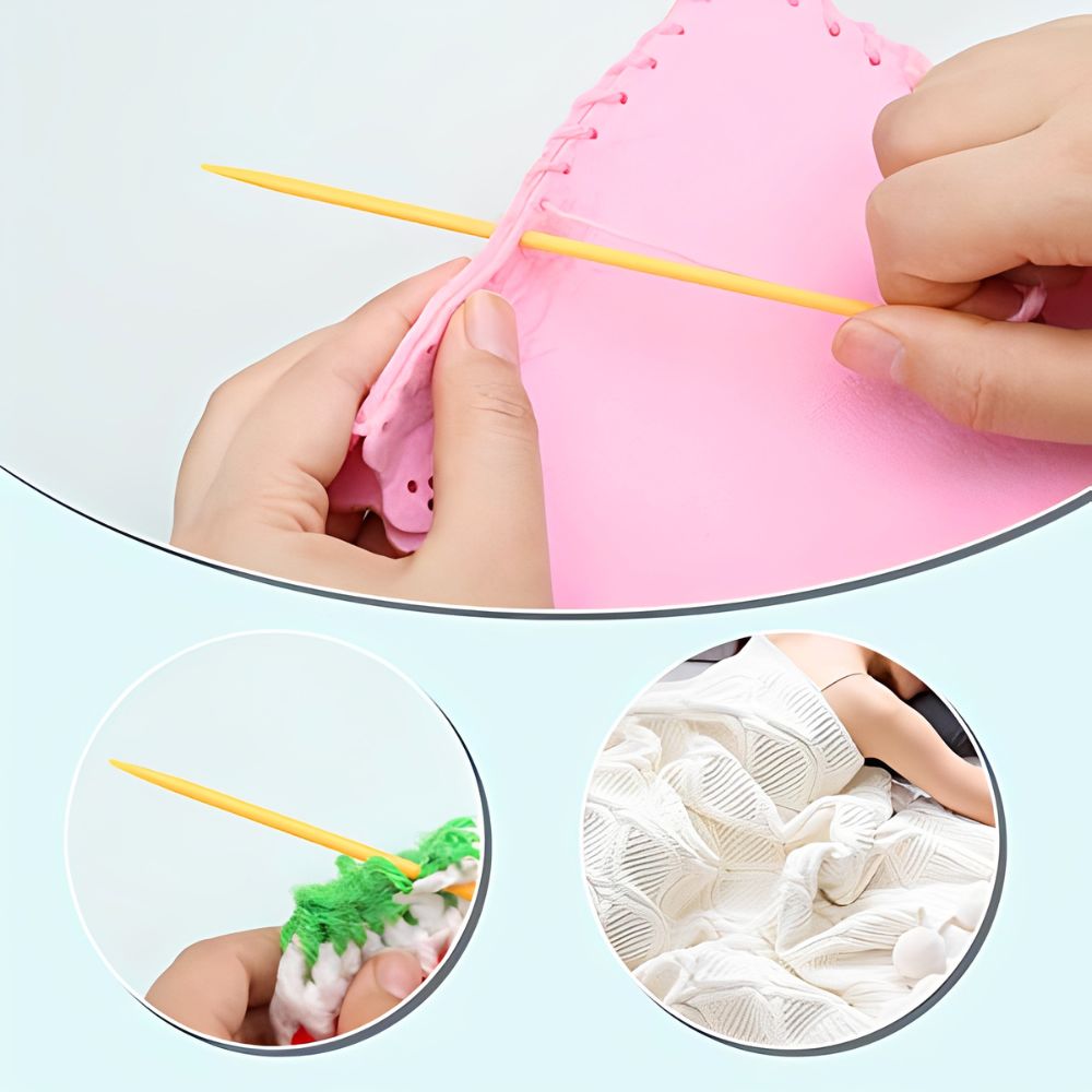 50pcs 7cm Random Color Blunt T - Art Craft Yarn ulasan dan harga