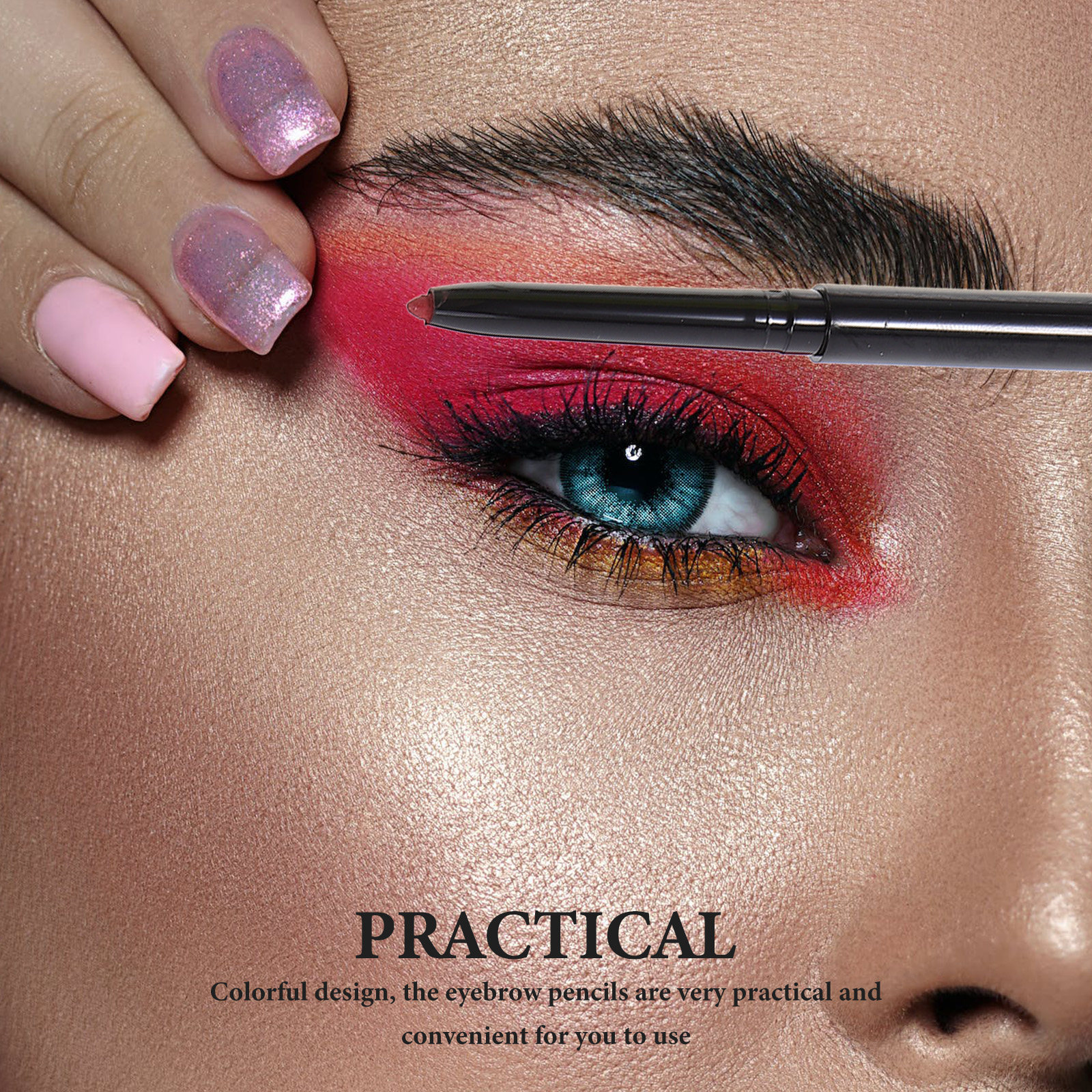 12Pcs Eyebrow Eyeliner Pencil  - Colored Pencil Professional ulasan dan harga