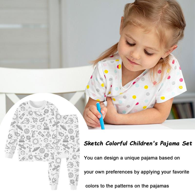 Pajama Coloring For Kids Sketc - Art And Craft Autumn ulasan dan harga