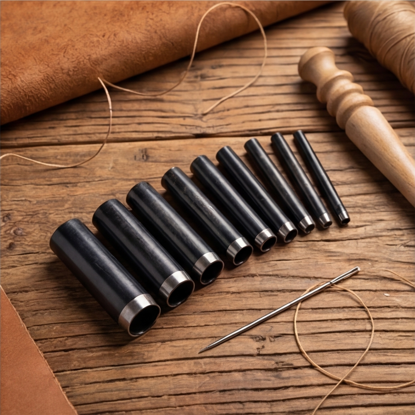 A49 DIY Leatherworking round C - Leather Tooling Kit ulasan dan harga