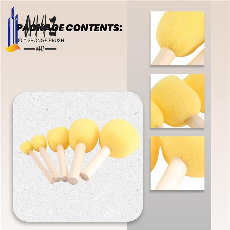 A44Z-Pack Of 30 Round Foam Spo - Craft And Art Difference ulasan dan harga