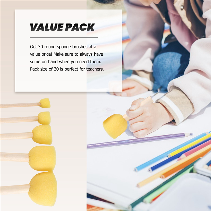 A44Z-Pack Of 30 Round Foam Spo - Craft And Art Difference ulasan dan harga