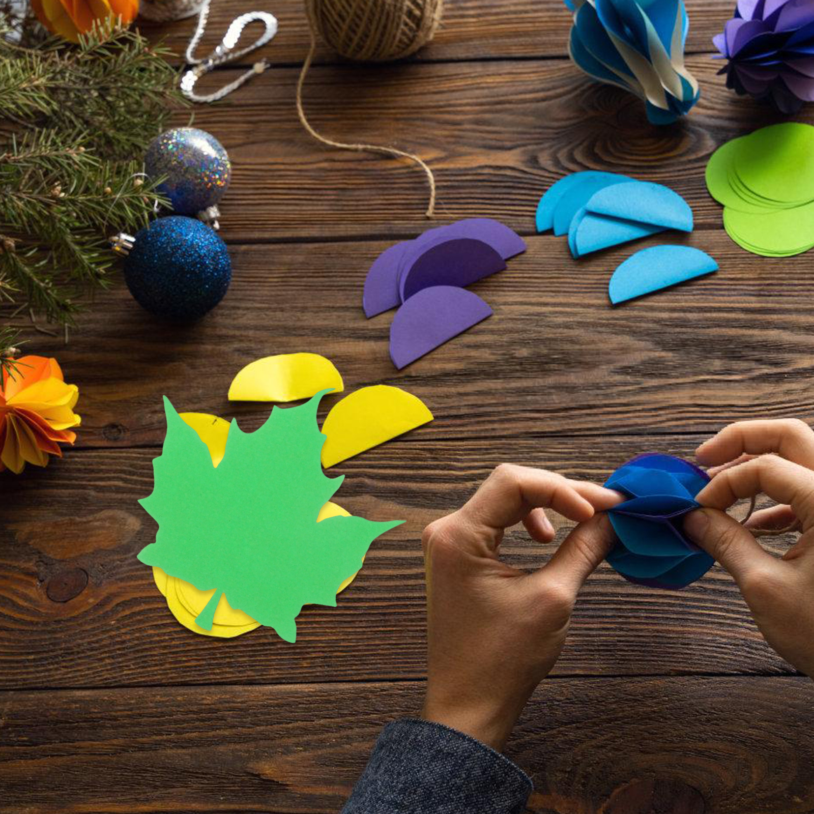 50pcs Maple Leaves Cutout Fall - Art And Craft Autumn ulasan dan harga