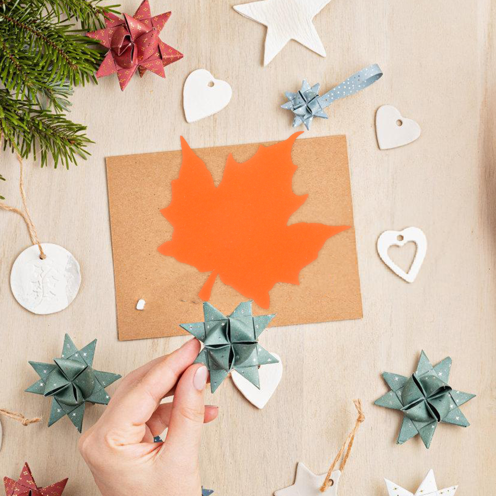 50pcs Maple Leaves Cutout Fall - Art And Craft Autumn ulasan dan harga