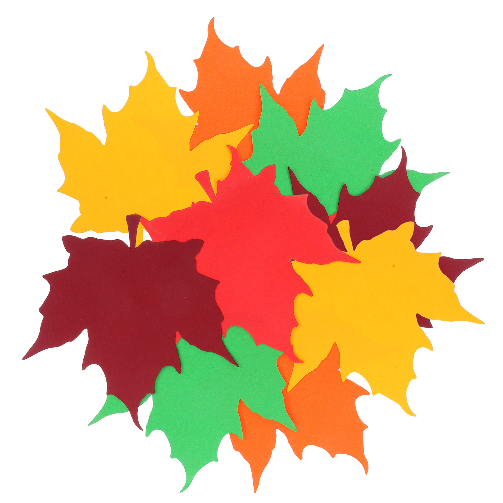 50pcs Maple Leaves Cutout Fall - Art And Craft Autumn ulasan dan harga