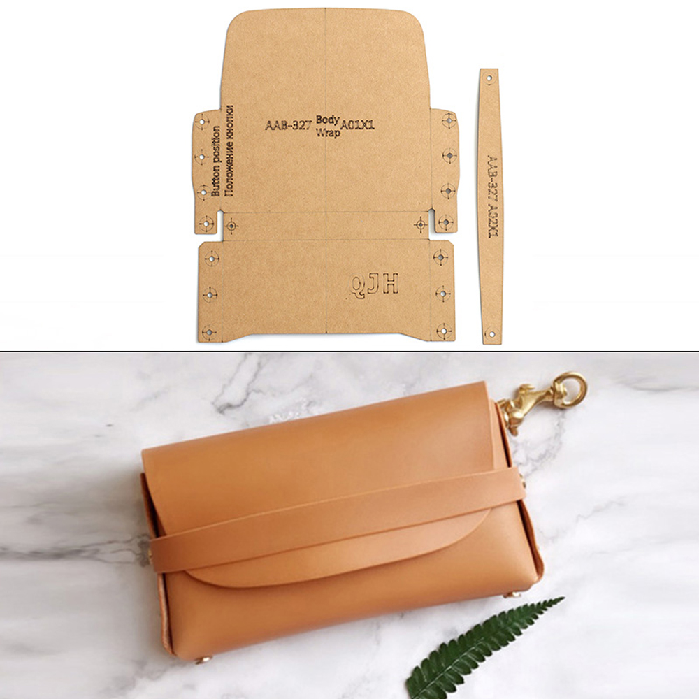 1set DIY Faux Leather Wallet C - Leather Tooling Kit ulasan dan harga
