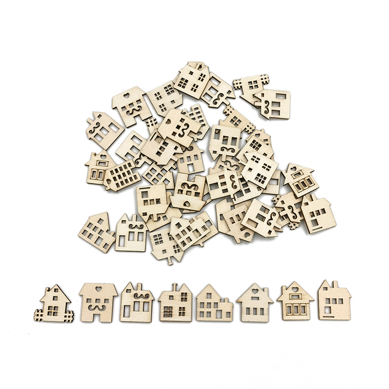 50pcs Unpainted Wood Slices fo - Art Craft Activities For Preschoolers ulasan dan harga