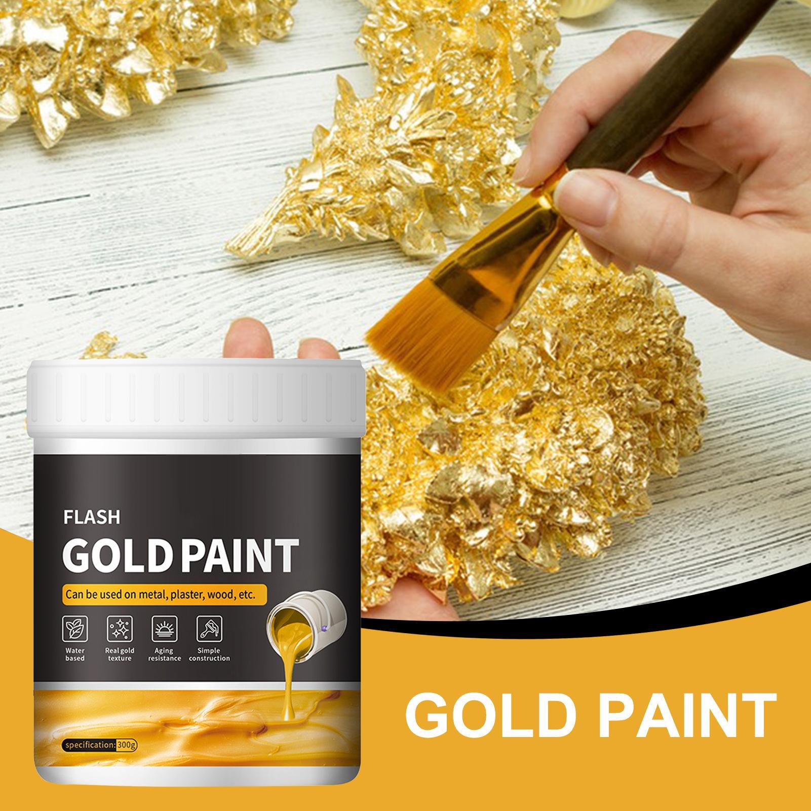 300g Liquid Gold Paint DIY Fas - Art Craft Easy ulasan dan harga