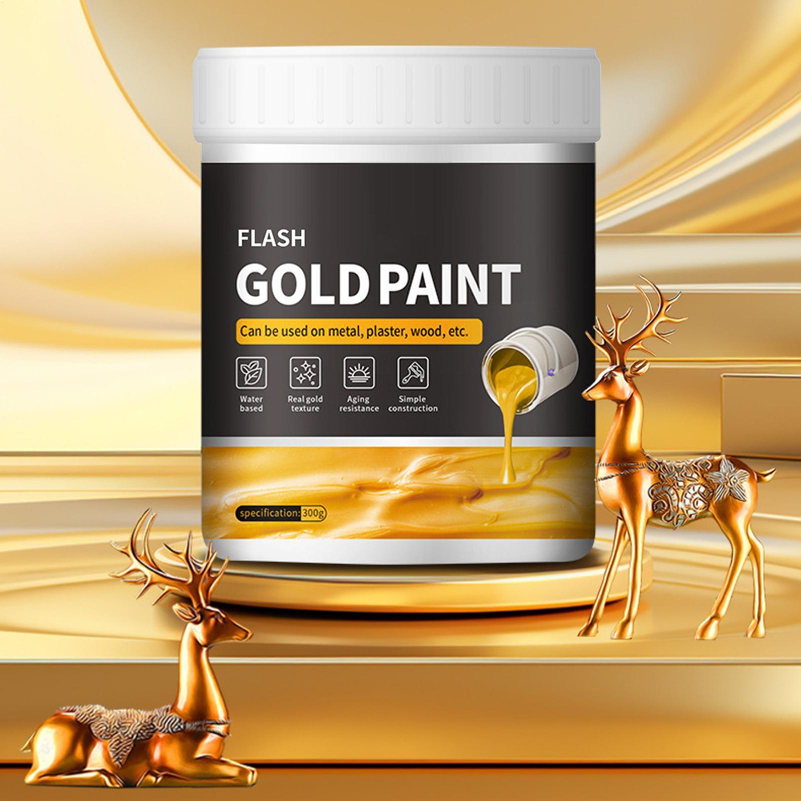 300g Liquid Gold Paint DIY Fas - Art Craft Easy ulasan dan harga