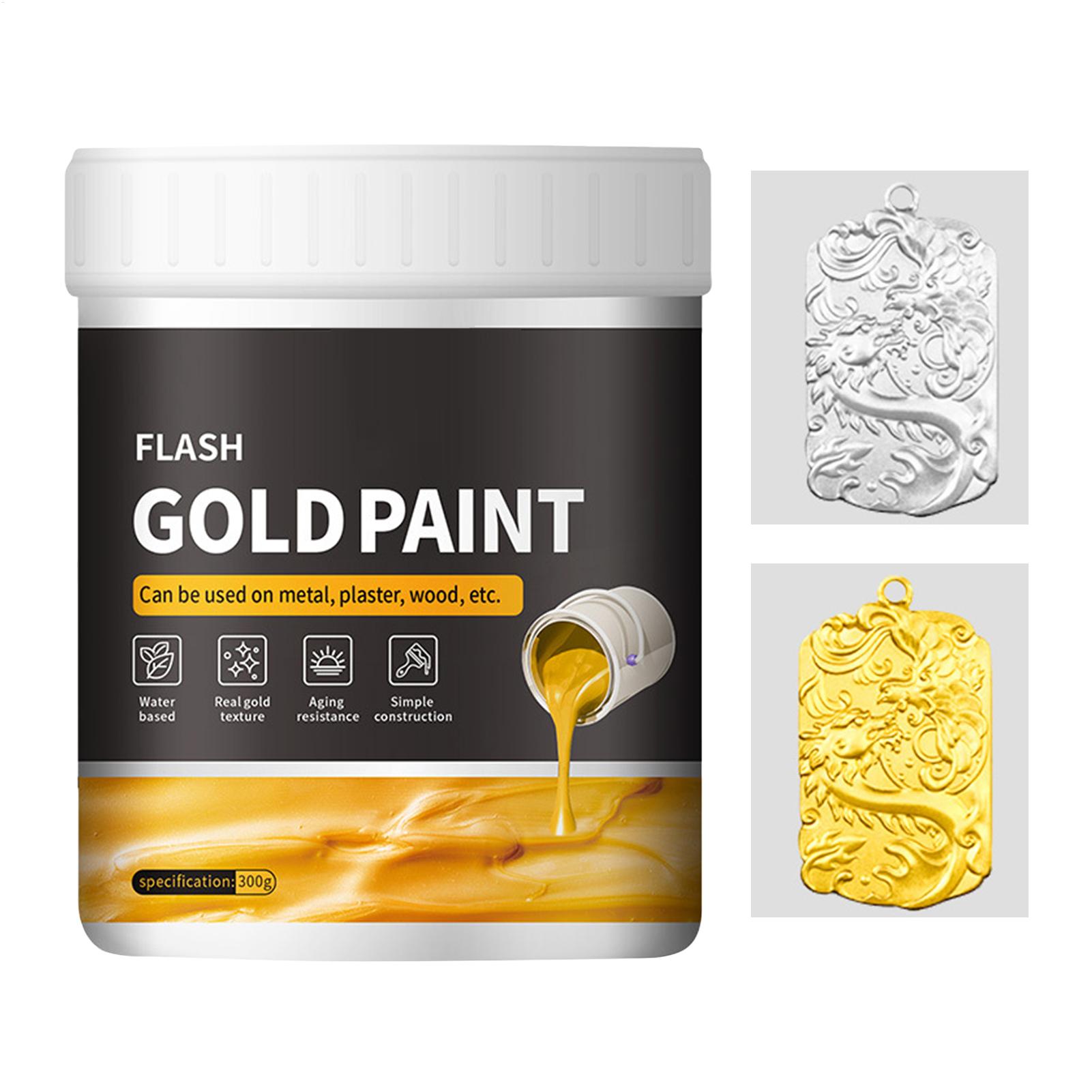 300g Liquid Gold Paint DIY Fas - Art Craft Easy ulasan dan harga