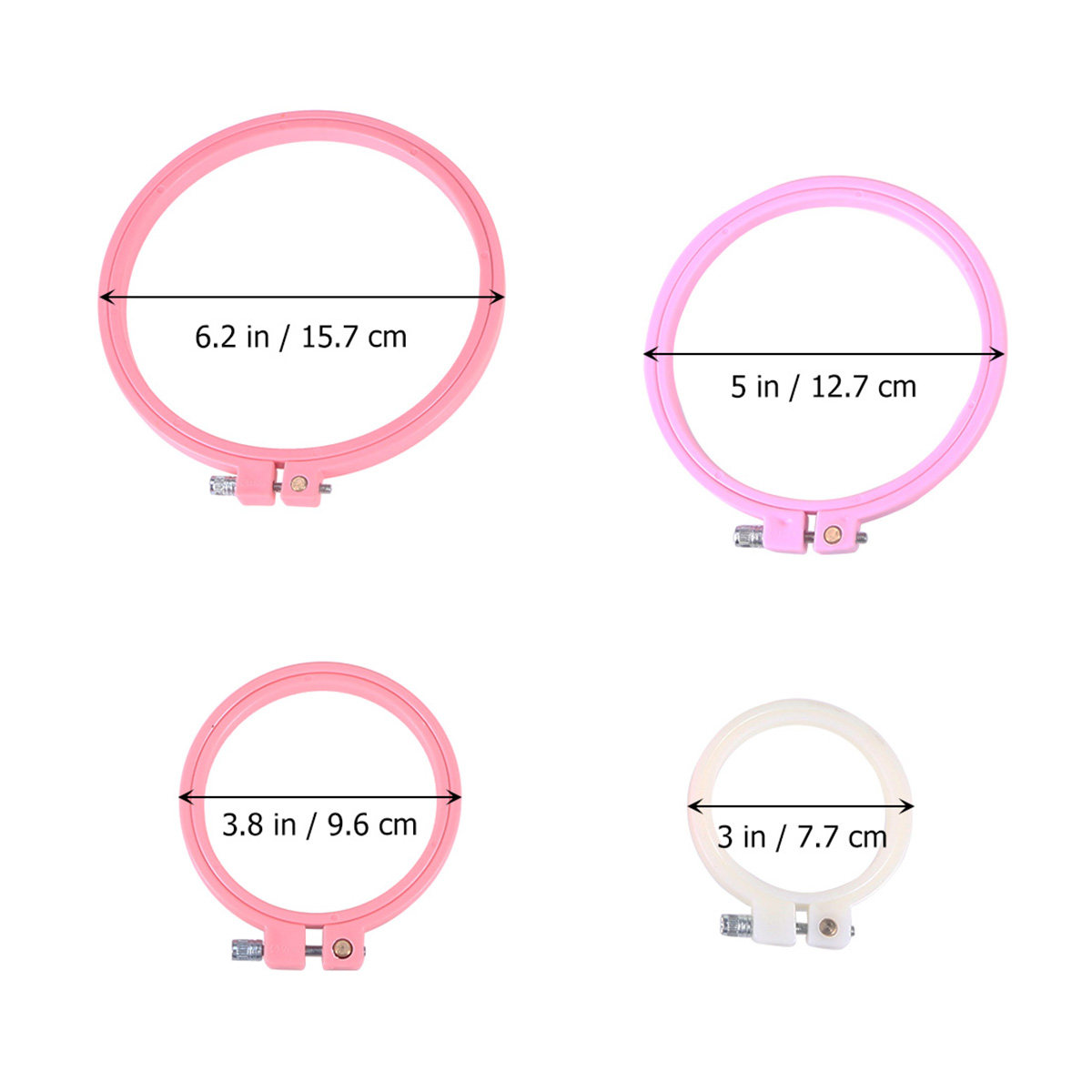 4Pcs Adjustable Embroidery Hoo - Craft And Art Difference ulasan dan harga