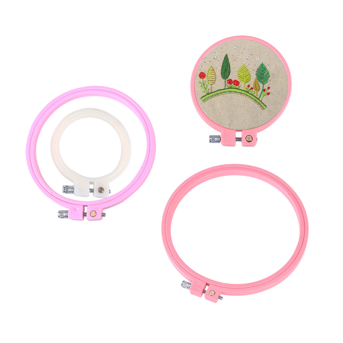 4Pcs Adjustable Embroidery Hoo - Craft And Art Difference ulasan dan harga