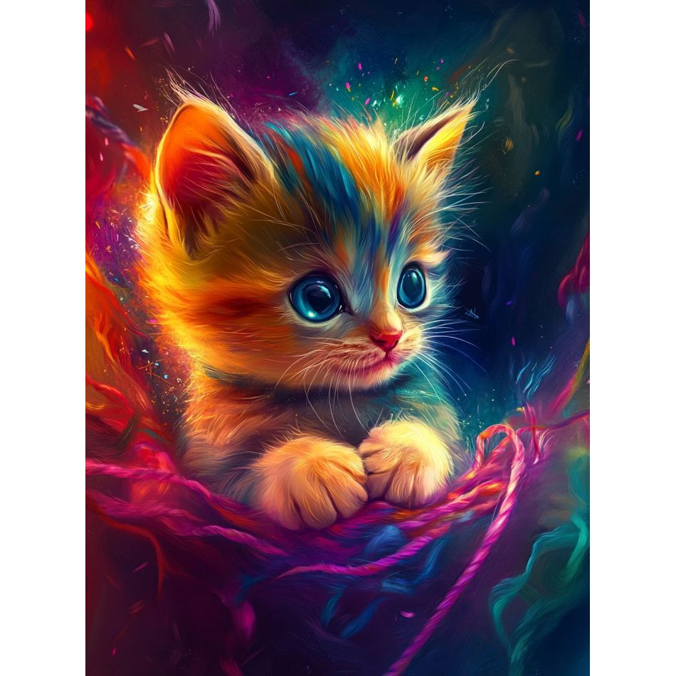 RUOPOTY Kitten Diamond Paintin - Art Craft Ideas With Paper ulasan dan harga