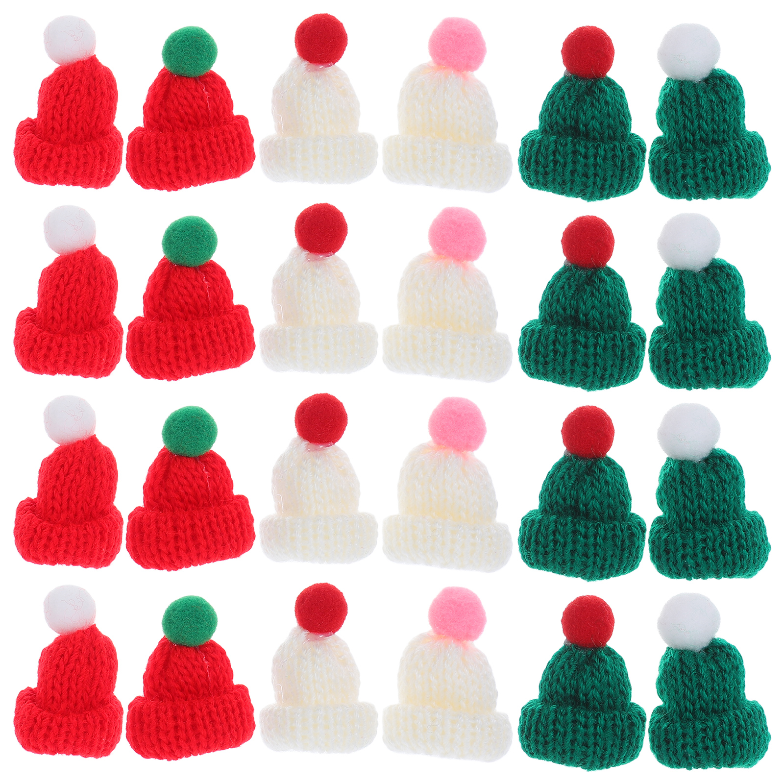 60Pcs Mini Knit Hats for Craft - Art Craft Yarn ulasan dan harga