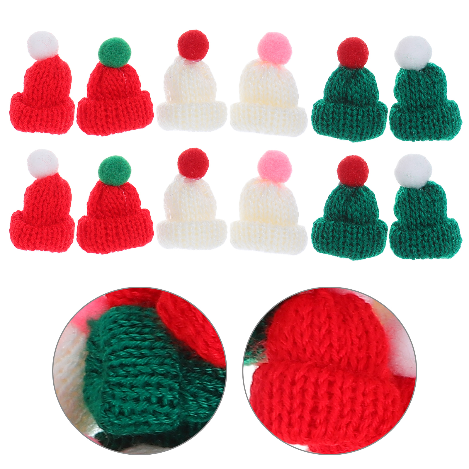 60Pcs Mini Knit Hats for Craft - Art Craft Yarn ulasan dan harga