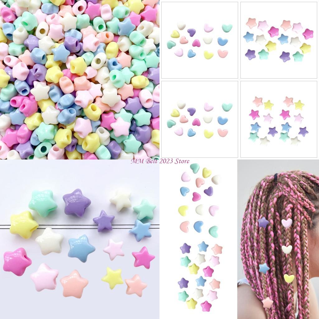 49ME Colorful Hairtie Beads Fo - Art Craft Description ulasan dan harga